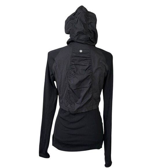 Lululemon Reversible Dance Studio Jacket Rib Sleeve Black Size 8 - Picture 2 of 13